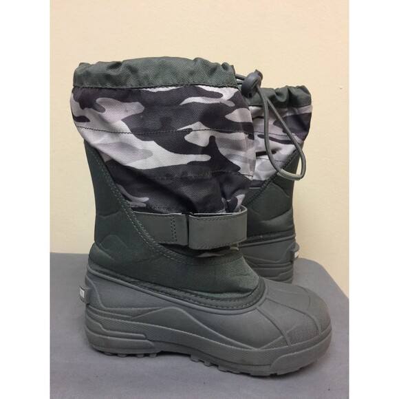 Columbia Kids Camouflage gray/purple Winter Boots,  size 3 - Picture 5 of 11